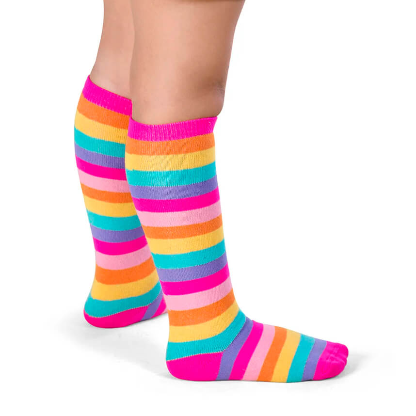 Meia 3/4 Infantil Duck Galochita Listrada Colorida - Main Image